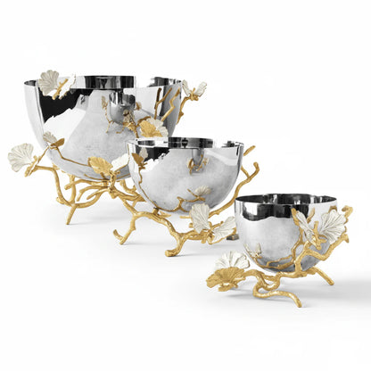 Butterfly Ginkgo Gold Bowl