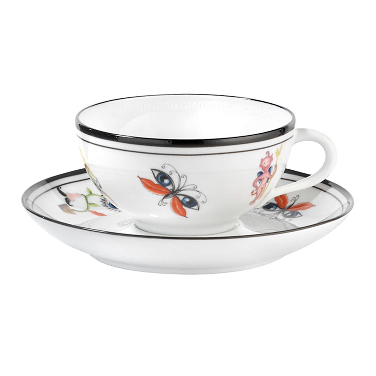 Arcadia  Set of  2 Tea Cups With  Saucers