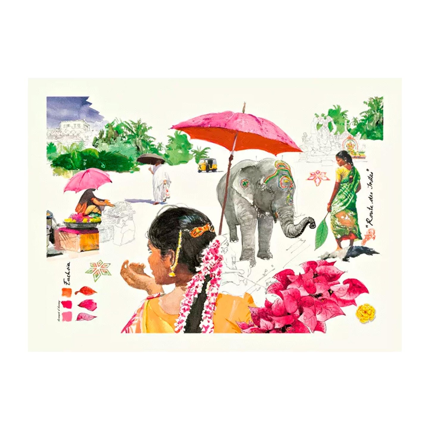 Route Des Indes Set of 2 Placemats