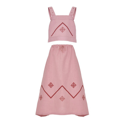 SANAHIN SET IN DUSTY ROSE