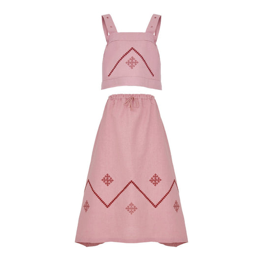 SANAHIN SET IN DUSTY ROSE