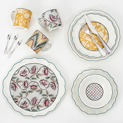 Dominote Set of 4 Dinner Plates