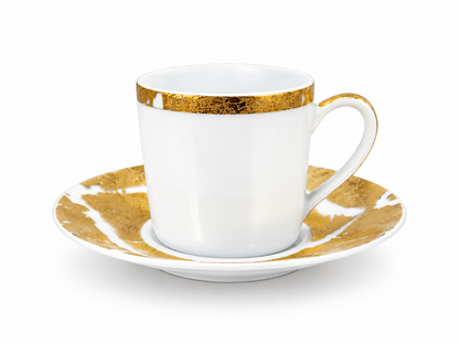 Feuille D'Or Coffee Cup And Saucer 8cl