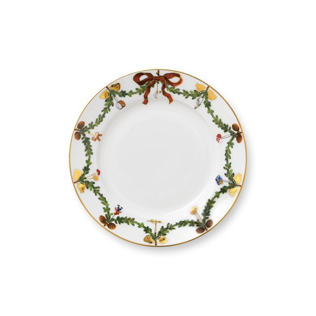 Star Fluted Christmas Plate