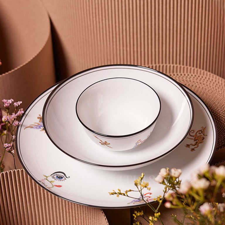 Arcadia White Salad Bowl