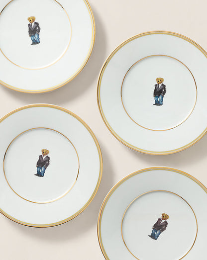 Wilshire Polo Bear Plate Gift Set /4