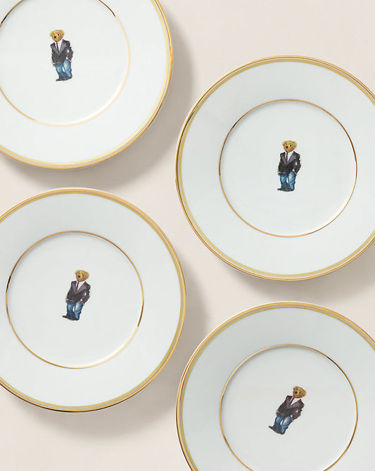 Wilshire Polo Bear Plate Gift Set /4
