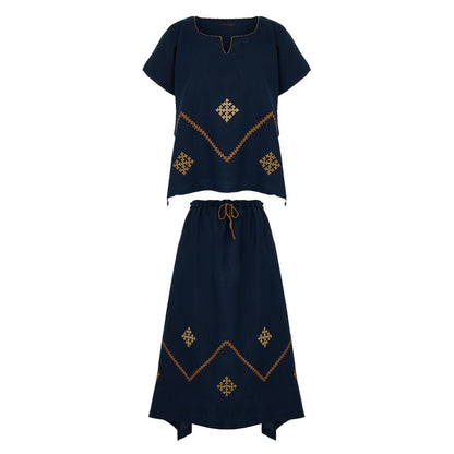 SANAHIN SET IN DARK BLUE