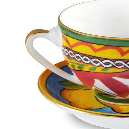 Tea cup and saucer Dolce & Gabbana Casa CARRETTO