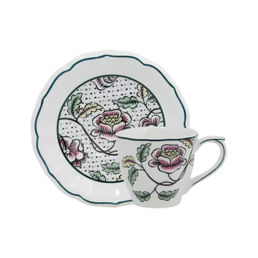 Dominote Set of 2 Tea Cups&Saucers
