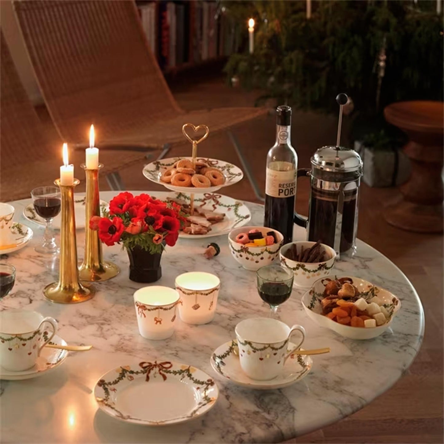 Star Fluted Christmas Serving Cup 2 pcs