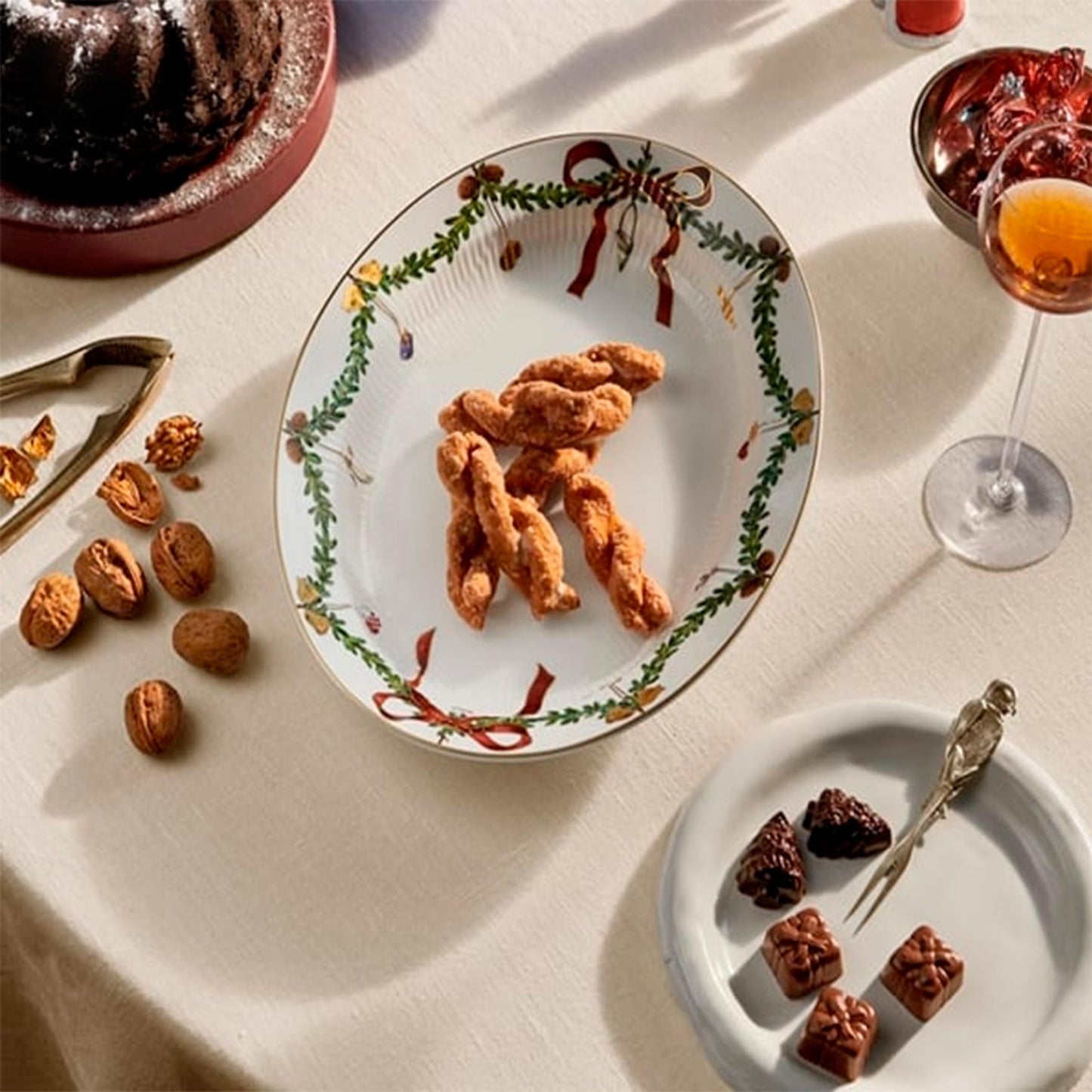 Star Fluted Christmas Dish