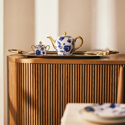 Prince Blue Dessert Set