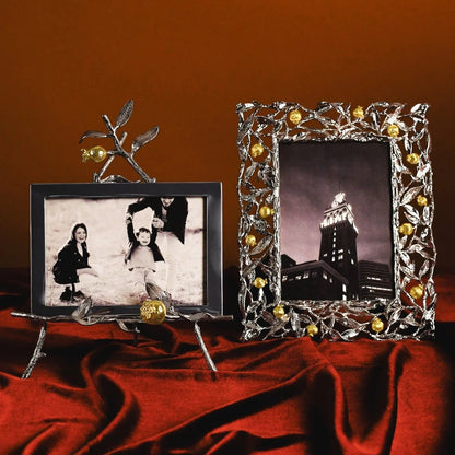 Pomegranate Silver & Gold Easel Frame