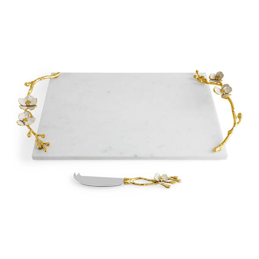 Orchid Cheese Board with Knife /Large